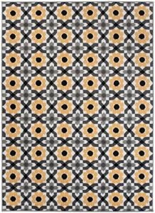 Makro Abra Kusový koberec moderní MAYA Z645C žlutý šedý Rozměr: 120x170 cm