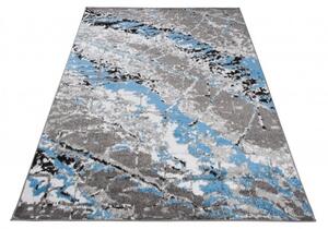 Makro Abra Kusový koberec moderní MAYA Q543C šedý modrý bílý Rozměr: 200x200 cm