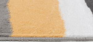 Makro Abra Kusový koberec moderní MAYA Z895A žlutý šedý Rozměr: 200x200 cm