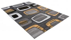 Makro Abra Kusový koberec moderní MAYA T965C žlutý šedý Rozměr: 80x150 cm