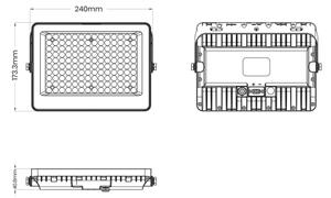 LED Reflektor se solárním panelem FOCUS LED/100W/15000 mAh 3,2V 6000K IP65 + DO