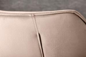 Židlo-křeslo DUTCH COMFORT šedo-béžová samet skladem
