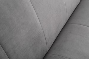 Pohovka DIVANI 215 CM sametově šedá rozkládací Nábytek | Obývací pokoj | Sedací soupravy a pohovky | Pohovky | Všechny pohovky