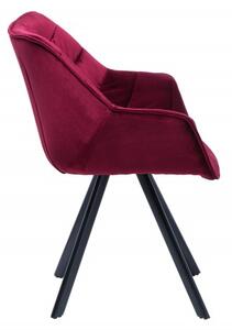 Židlo-křeslo DUTCH COMFORT červené samet Nábytek | Jídelní prostory | Jídelní židle | Všechny jídelní židle