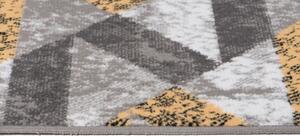 Makro Abra Kusový koberec moderní MAYA Q544C šedý žlutý bílý Rozměr: 130x190 cm