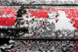 Makro Abra Kusový koberec moderní MAYA Q541A bílý šedý červený Rozměr: 220x300 cm
