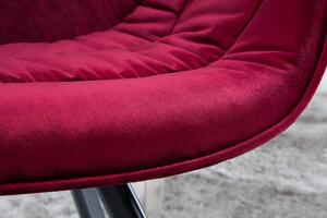 Židlo-křeslo DUTCH COMFORT červené samet Nábytek | Jídelní prostory | Jídelní židle | Všechny jídelní židle