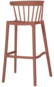 Barová stolička BLISS plastová červená WOOOD