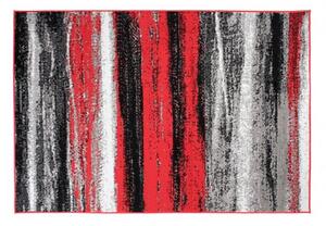 Makro Abra Kusový koberec moderní MAYA Pruhy Q542A červený šedý Rozměr: 140x200 cm