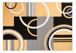 Makro Abra Kusový koberec moderní MAYA Z897A žlutý šedý Rozměr: 300x400 cm