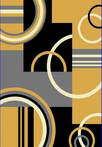 Makro Abra Kusový koberec moderní MAYA Z897A žlutý šedý Rozměr: 130x190 cm
