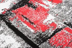 Makro Abra Kusový koberec moderní MAYA Q541A bílý šedý červený Rozměr: 300x400 cm