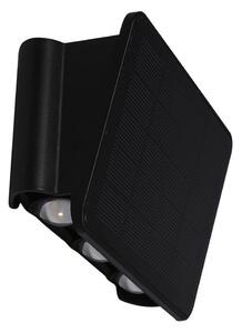 LED Solární nástěnné svítidlo ALF LED/4W/1300 mAh 3000K IP54 černá