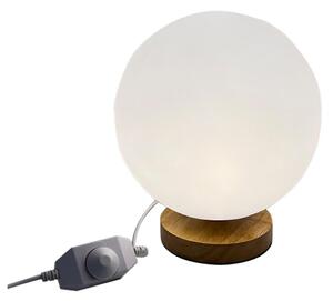 13493 Stolní lampa DKD Home Decor Přírodní Dřevo Polyetylen Hliník Bílý (20 x 20 x 23 cm)