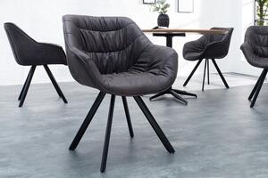 Židlo-křeslo DUTCH COMFORT antik šedé mikrovlákno Nábytek | Jídelní prostory | Jídelní židle | Všechny jídelní židle