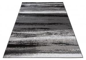 Makro Abra Kusový koberec moderní MAYA Pruhy Q542A šedý Rozměr: 200x200 cm