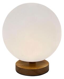 Stolní lampa DKD Home Decor Přírodní Dřevo Polyetylen Hliník Bílý (20 x 20 x 23 cm)