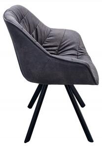 Židlo-křeslo DUTCH COMFORT antik šedé mikrovlákno Nábytek | Jídelní prostory | Jídelní židle | Všechny jídelní židle