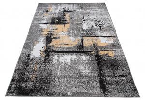 Makro Abra Kusový koberec moderní MAYA Q541C šedý žlutý bílý Rozměr: 160x230 cm