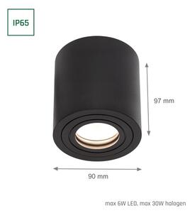Koupelnové bodové svítidlo CHLOE 1xGU10/6W/230V IP65 kulatý černá