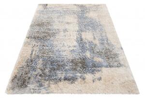 Makro Abra Kusový koberec Shaggy VERSAY Q291A Krémový Modrý Rozměr: 120x170 cm