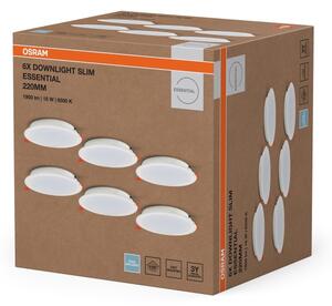 Osram - SADA 6x LED Podhledové svítidlo ESSENTIAL LED/18W/230V pr. 22 cm bílá