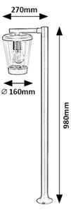 Rabalux 7269 - Venkovní lampa SAVANO 1xE27/40W/230V IP44
