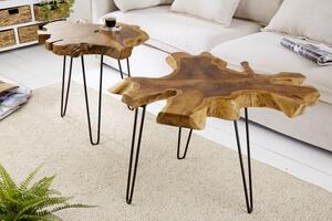Odkládací stolek WILD 60 CM masiv teak nature Nábytek | Doplňkový nábytek | Odkládací stolky