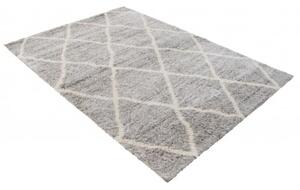 Makro Abra Kusový koberec Shaggy VERSAY Q262A Šedý Rozměr: 140x200 cm