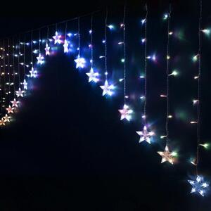 BigBuy Christmas LED záclonová světla Vícebarevný Hvězdy
