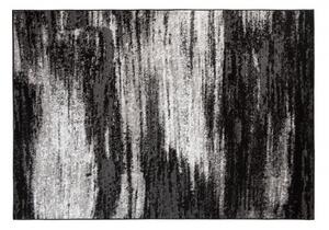 Makro Abra Kusový koberec moderní MAYA Z905D šedý černý Rozměr: 80x150 cm