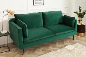 Pohovka FAMOUS 210 CM smaragdově zelená samet Nábytek | Obývací pokoj | Sedací soupravy a pohovky | Pohovky | Všechny pohovky
