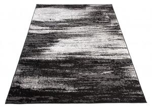 Makro Abra Kusový koberec moderní MAYA Z905D šedý černý Rozměr: 300x400 cm