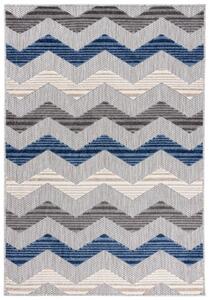 Makro Abra Moderní kusový koberec AVENTURA EC92A Vlnky šedý modrý Rozměr: 140x200 cm