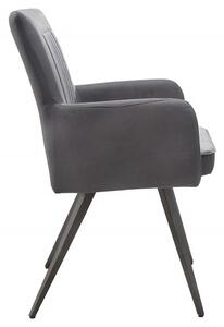 Židle ROADSTER vintage šedá mikrovlákno Nábytek | Jídelní prostory | Jídelní židle | Všechny jídelní židle