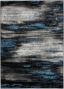 Makro Abra Kusový koberec moderní MAYA Z905B šedý černý modrý Rozměr: 200x300 cm