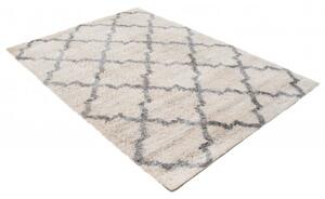 Makro Abra Kusový koberec Shaggy VERSAY Q127A Krémový Rozměr: 140x200 cm
