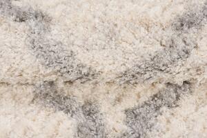 Makro Abra Kusový koberec Shaggy VERSAY Z506A Krémový Rozměr: 120x170 cm