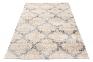 Makro Abra Kusový koberec Shaggy VERSAY Z191A Béžový Rozměr: 80x150 cm