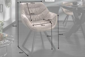 Židlo-křeslo DUTCH COMFORT taupe mikrovlákno Nábytek | Jídelní prostory | Jídelní židle | Všechny jídelní židle