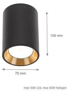Bodové svítidlo CHLOE 1xGU10/35W/230V kulatý černá/zlatá
