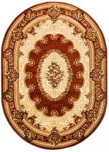 Makro Abra Oválný kusový koberec YESEMEK 5889A hnědý Rozměr: 200x300 cm