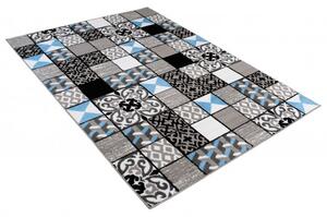 Makro Abra Kusový koberec moderní MAYA Z906B Patchwork šedý modrý Rozměr: 180x250 cm