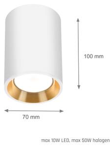 Bodové svítidlo CHLOE 1xGU10/35W/230V kulatý bílá/zlatá