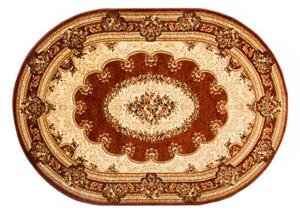 Makro Abra Oválný kusový koberec YESEMEK 5889A hnědý Rozměr: 200x300 cm