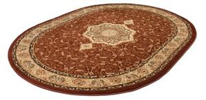 Makro Abra Oválný kusový koberec YESEMEK 5071A Hnědý Rozměr: 140x190 cm