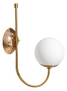 3198 Nástěnná lampa 24,8 x 24,8 x 42 cm Sklo Zlatá Kov Bílý Vintage