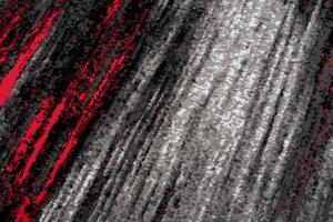 Makro Abra Kusový koberec moderní MAYA Z905E šedý černý červený Rozměr: 300x400 cm