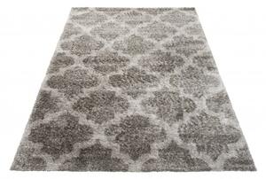 Makro Abra Kusový koberec Shaggy VERSAY Z191C Tmavě šedý Rozměr: 80x150 cm