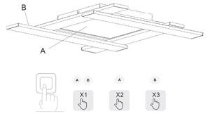 Trio - LED Stmívatelné stropní svítidlo BELFAST LED/18W/230V + LED/14W